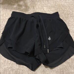 Women’s Black Athletic Butterfly Varsity Cheer Shorts